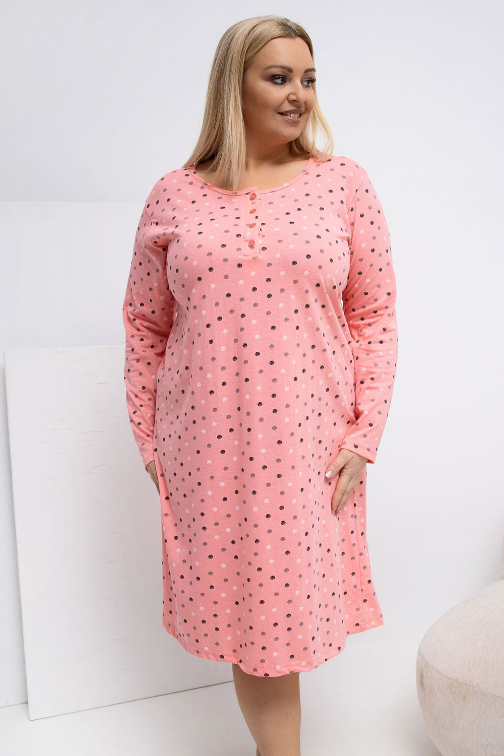 Nachtjapon Plus Size model 223301 Forever Pink Nachtjapon Plus Size model 223301 Forever Pink