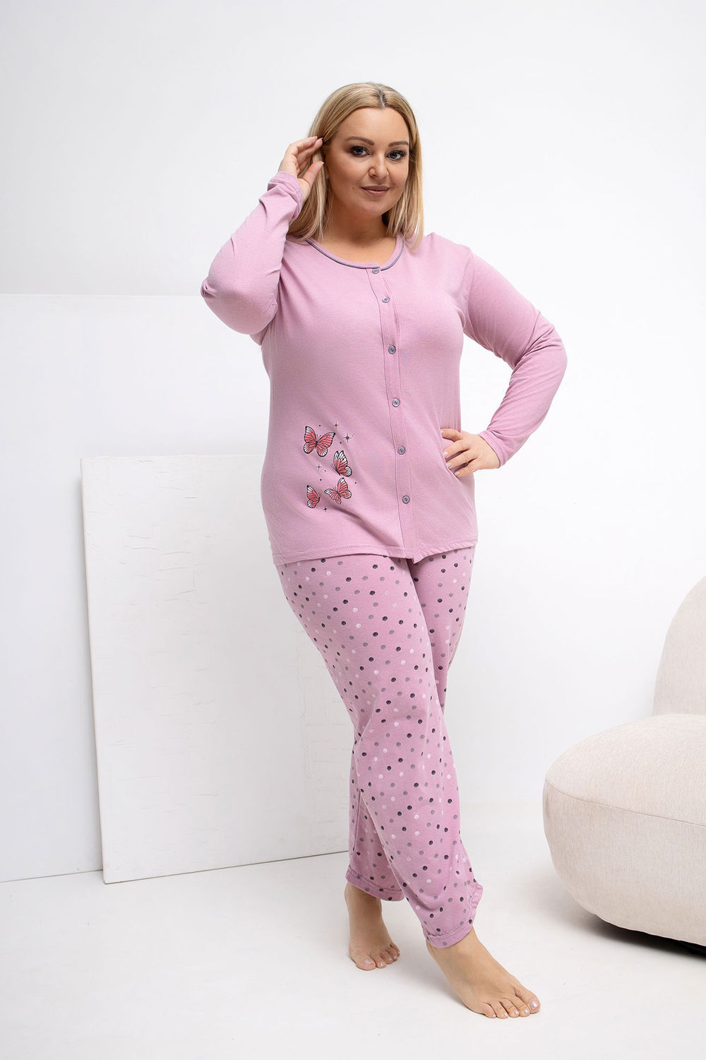 Plus Size Pyjama model 223304 Forever Pink Plus Size Pyjama model 223304 Forever Pink